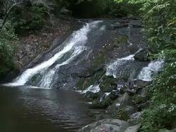 Smoky waterfall 1  60i Stock Footage