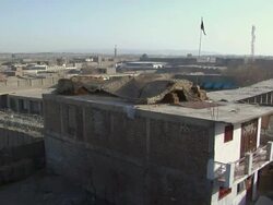 WS View of afghan residency / Musa Qala, Helmand Province, Afghanistan. Stock Footage