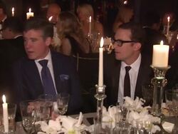 Jay McInerney, Darren Aronofsky (R) and guests Stock Footage