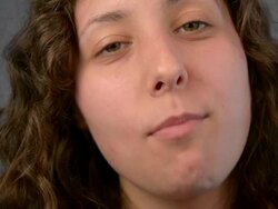 Young woman eat red apple. Stock Footage