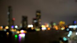 Blurred Bangkok city in Thailand Stock Footage