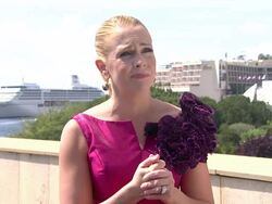 INTERVIEW: Melissa Joan Hart on stepping up her look for Monte Carlo at the 51st Monte-Carlo Television Festival - Interviews at Monte-Carlo . (Footage by WireImage Video/Getty Images Entertainment Video) Stock Footage