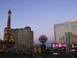 Eiffel Tower of Paris Hotel and Casino, Nevada, USA Stock Footage