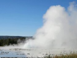 Geyser Big Eruption Stock Footage