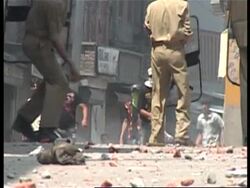 Stones pelted during third day of demos in Indian-controlled Kashmir News Clip