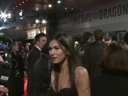 Elodie Yung at The Girl With The Dragon Tattoo: World Premiere at Odeon Leicester Square on December 12, 2011 in London, England (Footage by WireImage Video/Getty Images) Stock Footage