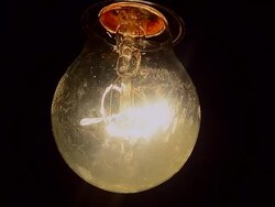 Electric bulb with sound Stock Footage