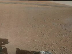 Panorama of Mars surface from Curiosity Rover Stock Footage