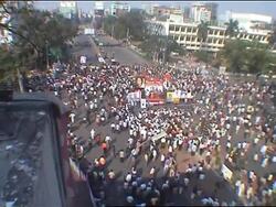 Protest by Awami League, security, closed shops News Clip