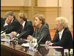 Hu meets Barroso, Berlusconi, Balkenende, Tusk; Merkel welcome ceremony News Clip