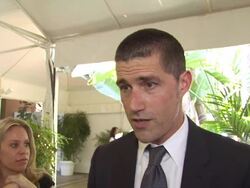 INTERVIEW: Matthew Fox on what he thinks of the HFPA's support of non-profits. (Footage by WireImage Video/GettyImages) Stock Footage