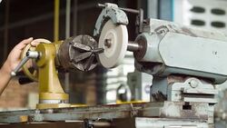 Milling machine working Stock Footage