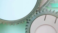 Gear machinery running machine Stock Footage