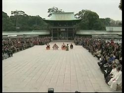 JAPAN: SUMO WRESTLERS PERFORM ANCIENT LUCK RITUAL News Clip