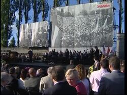 25th anniversary of founding of Solidarity movement News Clip