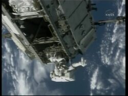 Spacewalkers rewire second half of space station ADDS press conference News Clip