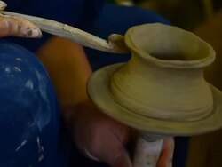 pottery, Thailand Stock Footage