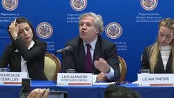 VOICED : Jefe de OEA inicia consultas sobre suspension de Venezuela News Clip