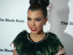 Kourtney Kardashian at the AG Adriano Goldschmied Celebrate Launch Of 'backstAGe' With Performance By The Black Keys at Las Vegas NV. (Footage by WireImage Video/GettyImages) Stock Footage