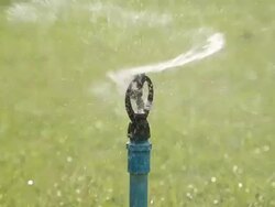 Water sprinkler Stock Footage