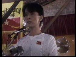 BURMA: OPPOSITION LEADER AUNG SAN SUU KYI  CONFERENCE UPDATE News Clip