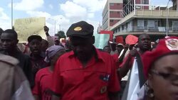 CLEAN : Zimbabwe trade union marches to demand jobs News Clip