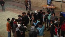 Voters line up to cast ballots in presidential and provincial council elections Instructional Video
