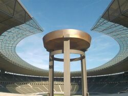 WS Olympic stadium at berlin / Berlin, Germany Stock Footage