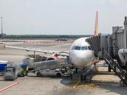 HD Time Lapse : Cargo loading to plane Stock Footage