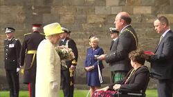Queen Elizabeth II Takes Part in Ceremony of the Keys News Clip