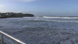 Storm Barbara hits Belfast Coast News Clip