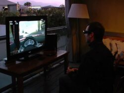 ATMOSPHERE: Party at the Mercedes-Benz Exclusive Preview Of The 2011 SLS AMG In Grand Turismo 5 at Los Angeles CA. (Footage by WireImage Video/GettyImages) Stock Footage