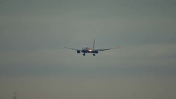 Aerials of planes landing at Heathrow Airport News Clip