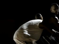 Basketball Player Penetrating (Super Slow Motion) Stock Footage