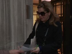 Darcey Bussell at Celebrity Video Sightings Stock Footage