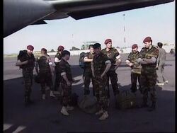 Congo - Belgian troops arrive News Clip