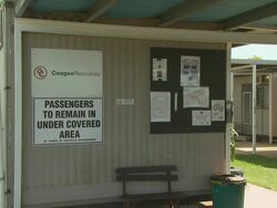 Passenger notices, Mungalalu Truscott Airbase, WA, Australia Stock Footage