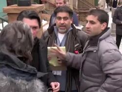 Edward James Olmos and Lou Diamond Phillips at Celebrity Sightings in Park City on 1/20/2012 in Park City, UT. (Footage by WireImage Video/Getty Images Entertainment Video) Stock Footage