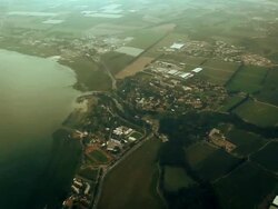 aerial shoot of the sea of galilee Stock Footage