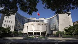 Headquarter office building of People's Bank of China Stock Footage