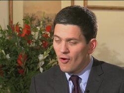 Intv with UK FM Miliband on Afghanistan News Clip