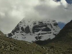 TIme Lapse Mount Kailash View from Deraphuk Lhasa Tibet China Stock Footage