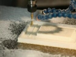 CU TS Shot of machine tool manufacturing flat steel boradl / Ansan, Gyeonggi do, South Korea Stock Footage