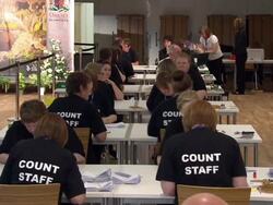 Scottish Referendum: Votes being counted in Kirkwall News Clip