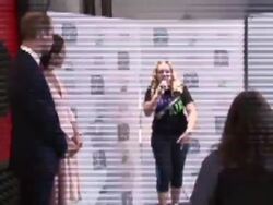 Girl raps to Duke and Duchess at Youth Centre News Clip
