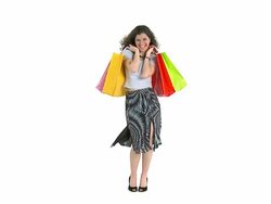 HD SLOW-MOTION: Shopping Stock Footage