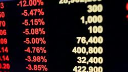 Stock market graph and tecnical analysis stock Stock Footage