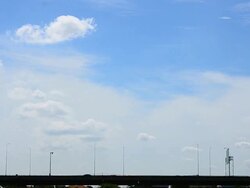 Express way with blue sky Stock Footage
