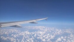 Airplane wing Stock Footage