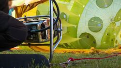 balloon burner Stock Footage